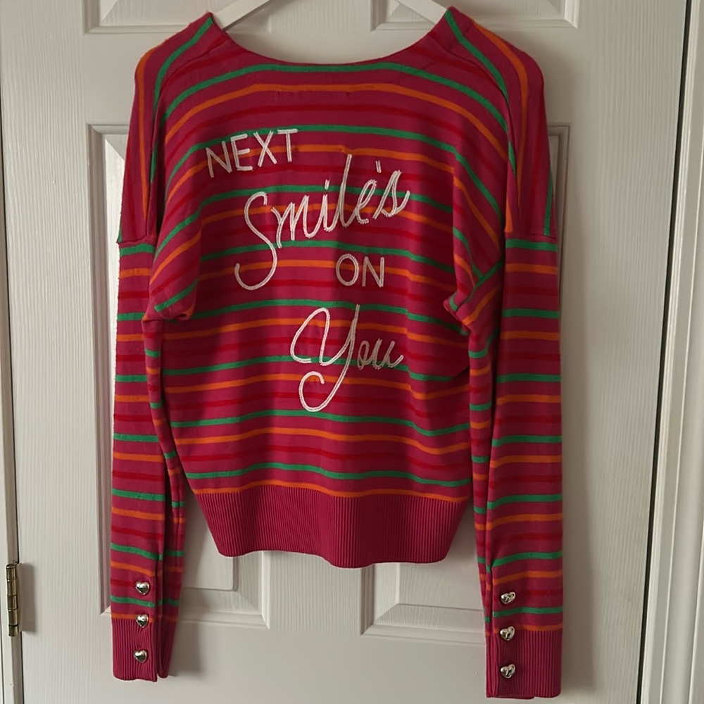 NWT XOKR Kerri Rosenthal “Next Smile’s On You” Sweater